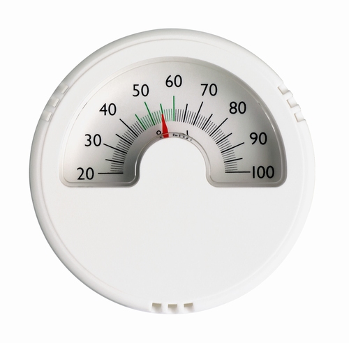 TFA Hygrometer zelfklevend (wit - rond)