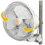 Secret Jardin Monkey fan zwenk paal ventilator 21cm 20watt